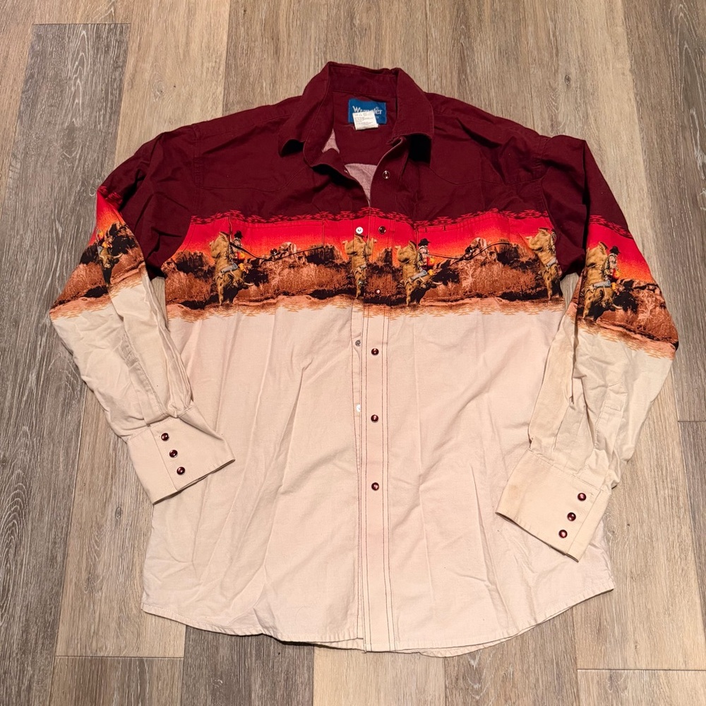 Vintage Wrangler Pearl Snap